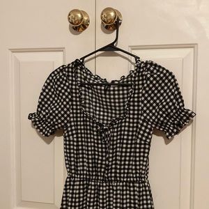 H&M Divided gingham cottagecore dress